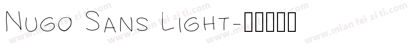 Nugo Sans Light字体转换